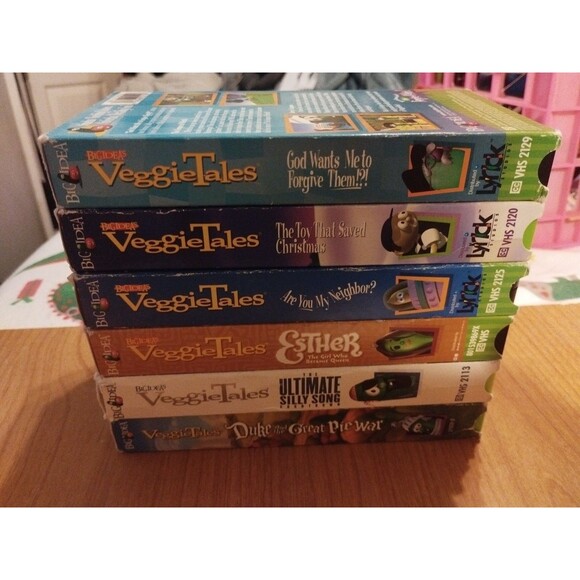 VeggieTales VHS Tapes Lot Of 6.  Big Idea. Christian - Picture 5 of 6